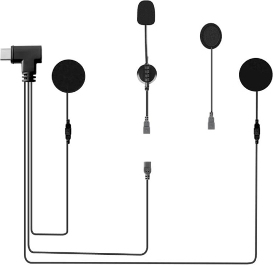 EJEAS HIFI-M3 Kopfhörer mit Mikrofonen für Motorradhelm (USB‑C)