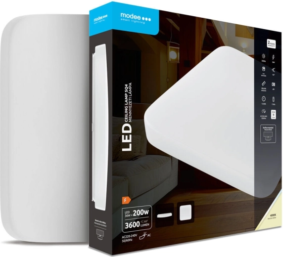 Modee vierkante plafond-LED-lamp SQ4 36 W 4000 K 3600 lm