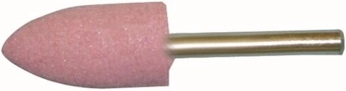 Ovale slijpsteen 20 × 40 mm met 6 mm schacht – korrel 60