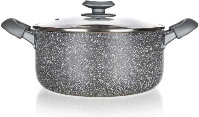 Twee‑laagse antiaanbaklaag met granietpatroon