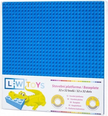 Base building plate 32×32 blue