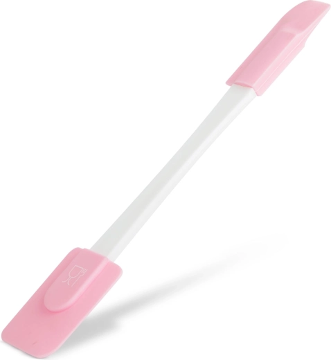 Spatule en silicone double face bleu clair