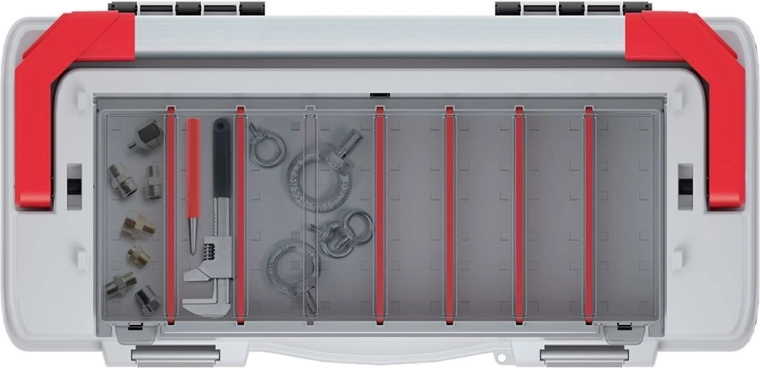Clear organization with adjustable dividers