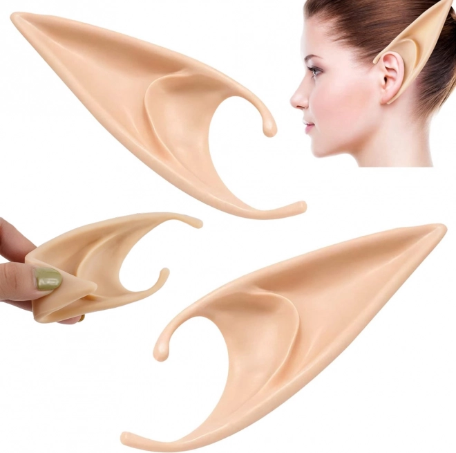 Silicone elf ears for cosplay and Halloween, one size fits all