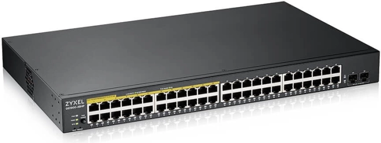 Zyxel GS1900-48HP v2 managed gigabit PoE+-switch voor rackmontage