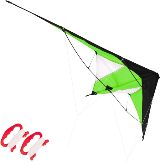 Akrobatischer Lenkdrachen grün 120 × 50 cm
