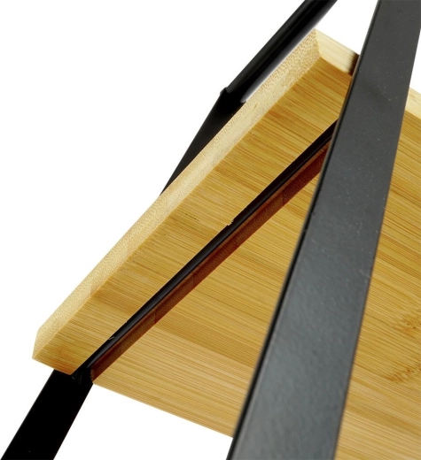 Natural bamboo shelves