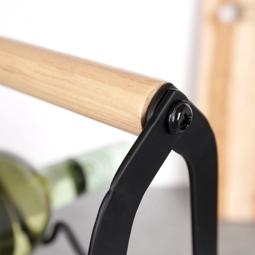 Wooden handle for comfortable carrying