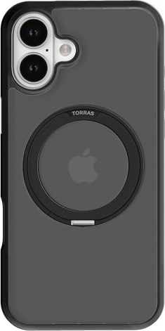 Étui Torras Ostand Pro pour iPhone 16 Plus – noir