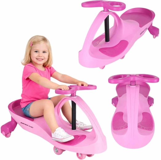 Gravitatie-loopauto Swing Fix S3 met roze ledwielen