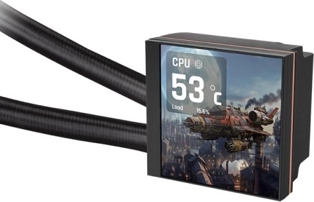 Large 3.95" LCD display for monitoring and style