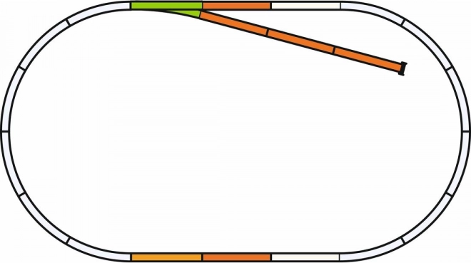 Piko set de voies B avec voie en impasse et ballast H0