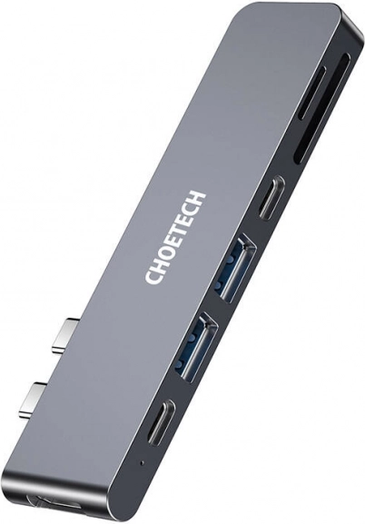 Choetech Dockingstation voor MacBook Pro, 7in2 USB-C, Thunderbolt 3 (zilver)