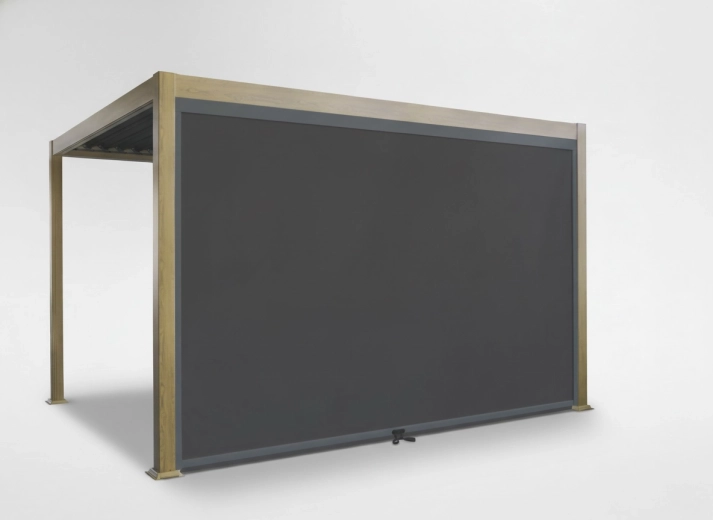 Store latéral pour pergola en aluminium, manuel, 366 cm