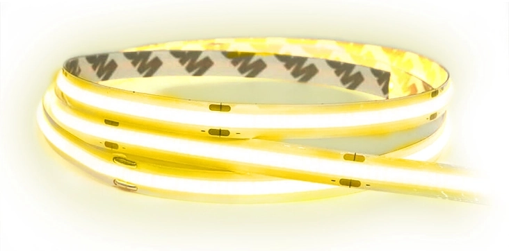 Solight led cob lichtstrip 5 m, 10 w/m, 1000 lm/m, cri > 90, ip44, warm wit