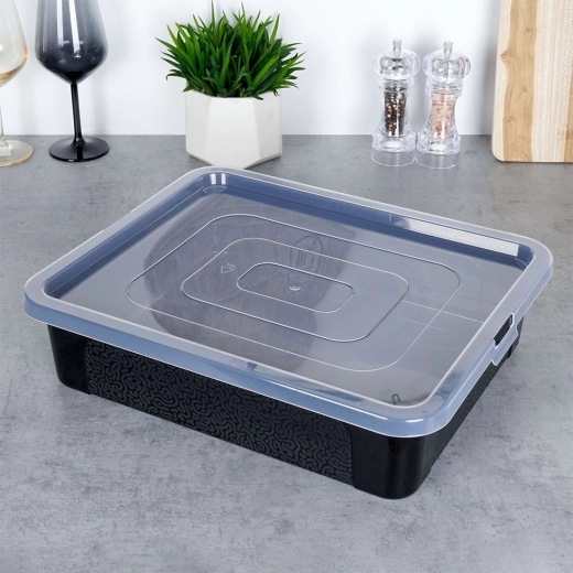 Boîte de rangement empilable et polyvalente