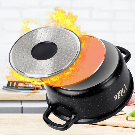 Inductiebodem voor gelijkmatige verwarming