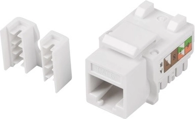 modulare Keystone-Dose RJ45 UTP Cat.6 90° zur Montage in Unterputzdose