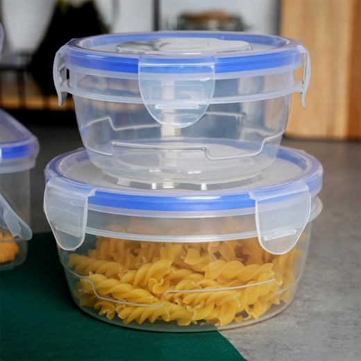 Airtight lids with 4 clips