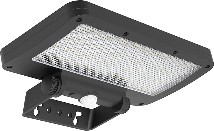 Projecteur extérieur solaire LED Solight avec détecteur 5 W 500 lm 4000 K noir