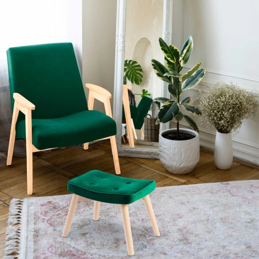 Stilvolles Accessoire zum Sessel und für die moderne Ecke