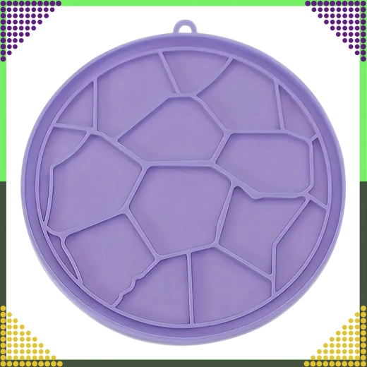 Tapis de léchage en silicone violet pour chiens et chats