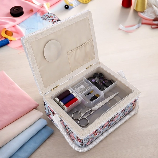 Clear storage for sewing supplies