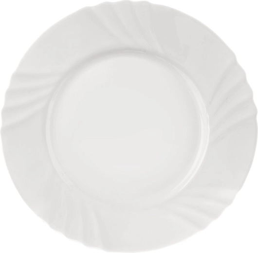 LUNA dessert plate made of opal glass 20 cm, wave pattern