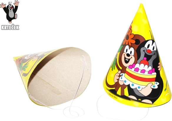 Party hat with motif Mole and his friends