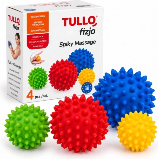 Tullo – ensemble de 4 balles pour massage physiothérapeutique