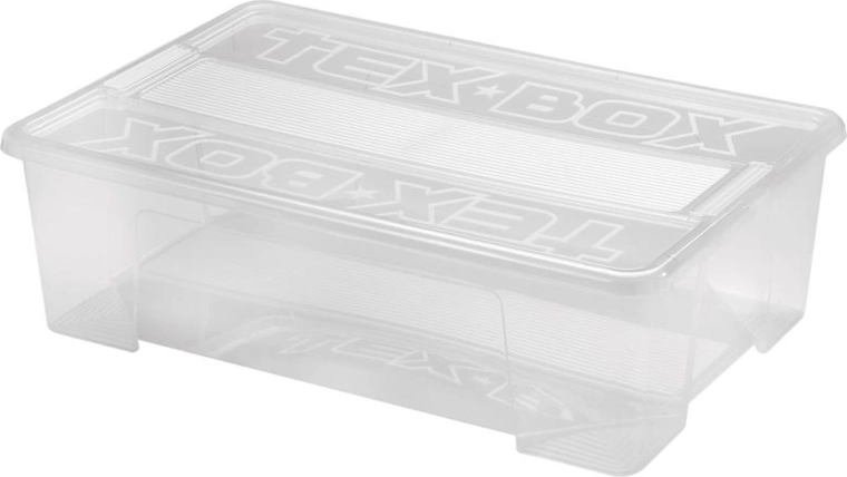 Boîte de rangement en plastique avec couvercle HEIDRUN 28 l