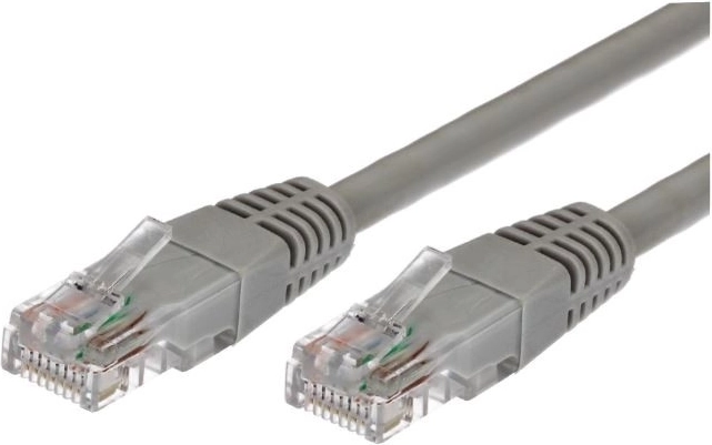 Câble réseau RJ45 UTP Cat6A 1 m gris