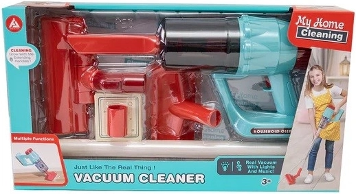 Kabelloser Kinder-Staubsauger mit Stiel, batteriebetrieben