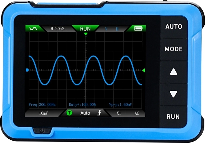 Draagbare oscilloscoop FNIRSI DSO510 met signaalgenerator