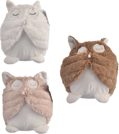 Plüsch-Türstopper Eule 20 cm, Mix-Varianten
