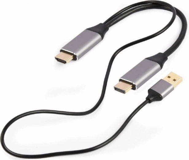 HDMI-auf-DisplayPort-Adapter 4K 60Hz mit USB-A-Stromversorgung