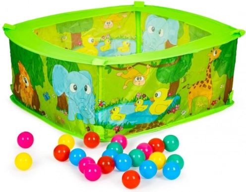 Dry ball pit with 50 balls