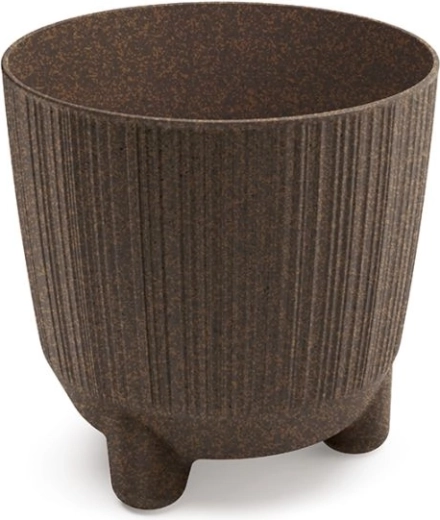 Cache-pot Ryfo N Eco Wood 14,5 cm café
