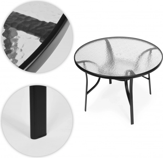 Stable steel frame with double reinforcement