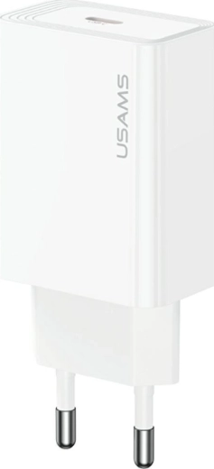 Chargeur secteur USAMS 30 W USB-C blanc
