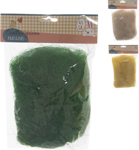 Dekoratives Holzwollegras 45 g (Mix aus 3 Farben)