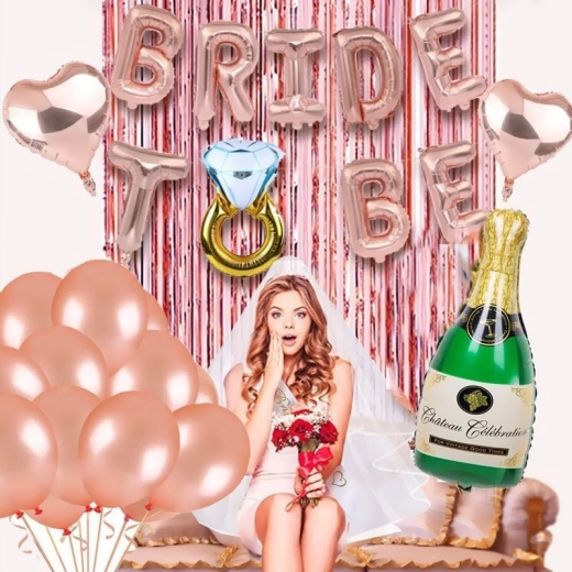 Ensemble de ballons pour enterrement de vie de jeune fille Bride to Be - 22 pièces