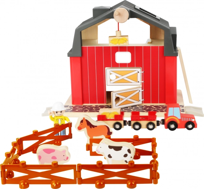Wooden Farm with Accessories for Children