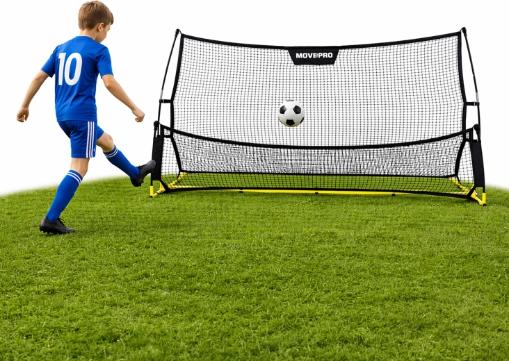 MovEpro dubbelzijdige voetbalrebounder 223 × 118 cm