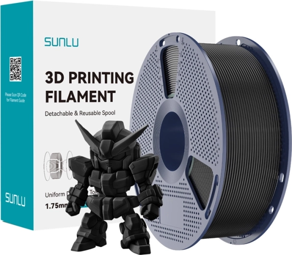 Sunlu PLA+ 2.0 zwart filament