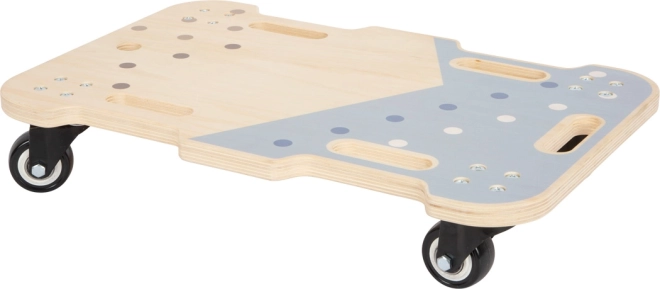 Planche d'équilibre en bois avec roulettes Adventure