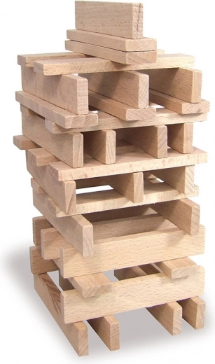 Vilac Batibloc Classic Wooden Building Set – 100 Pieces