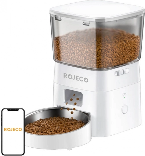 Distributeur automatique intelligent pour animaux ROJECO 2 L avec Wi-Fi