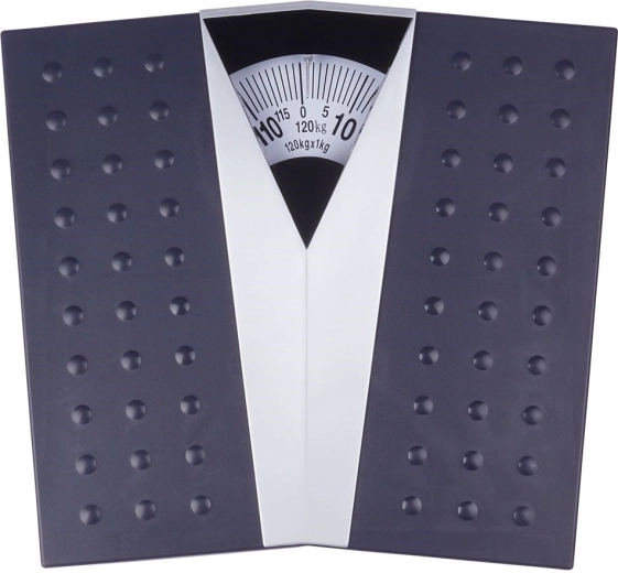 Übersichtliches analoges Zifferblatt bis 120 kg