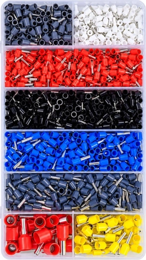 1800 ferrules in a clear organizer